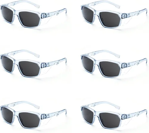 Miniatura 21 de ProtectX Elegantes gafas de seguridad antivaho y resistentes a los arañazos, gafas de protección UV, lentes de bloqueo de luz azul para hombres