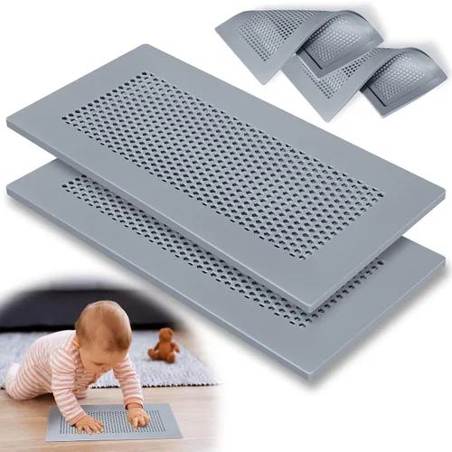 Miniatura 8 de Orzbow Cubierta de ventilación de silicona suave a prueba de bebés para pared del hogar, techo, suelo, deflector de ventilación de piso a prueba