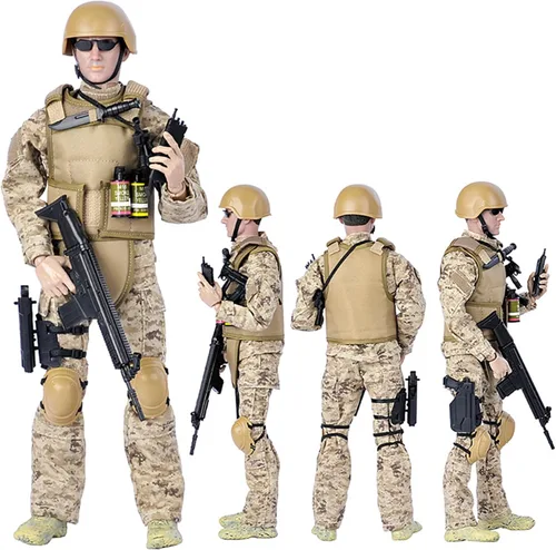 Miniatura 4 de Juego de figuras de acción militares de 12 pulgadas, juego de figuras de acción a escala 1/6 con armas y accesorios - NB01