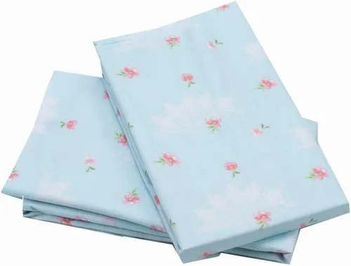 Miniatura 7 de Funda de almohada azul de 2 piezas para cabello y piel, 100% algodón, tamaño estándar, con cierre de sobre, 20 x 30 pulgadas