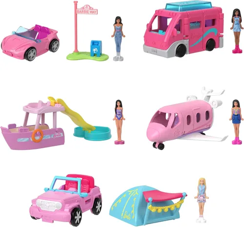 Barbie Mini vehículo de muñeca sorpresa BarbieLand para niñas de 4 años en adelante
