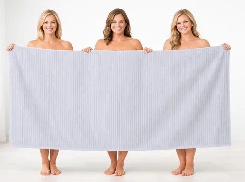 Miniatura 53 de DAN RIVER Paquete de 2 sábanas de baño de 35x70 pulgadas, sábanas de baño jumbo acanaladas para adultos, toallas grandes gruesas y absorbentes