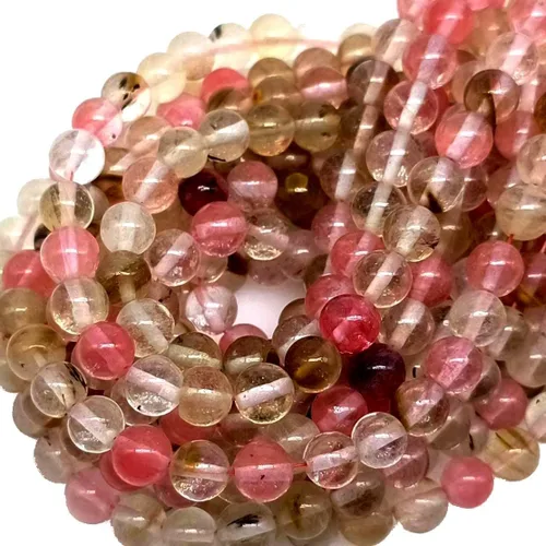 Miniatura 28 de Cuentas redondas naturales de aguamarina púrpura de 0.394 in materiales de bricolaje pulsera, collar, aretes, fabricación de cuentas de ágata