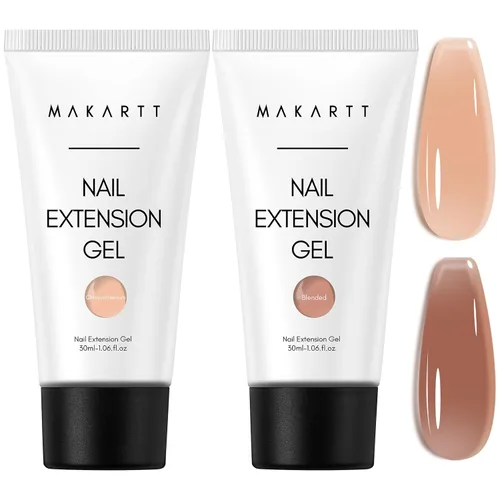 Miniatura 19 de Makartt-Gel de uñas de polietileno: constructor de 1.7 oz (50 ml) para uñas de aspecto natural, fortalecedor, moldeo 3D para arte de uñas