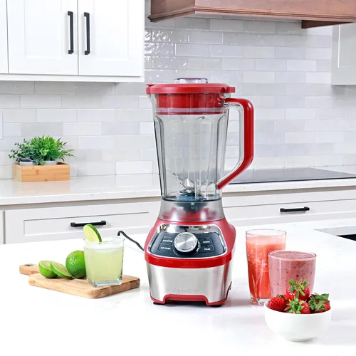 Miniatura 2 de Kenmore - Batidora eléctrica para batidos, trituradora de hielo y función de pulso, jarra de plástico Tritan resistente con 6 velocidades, Rojo