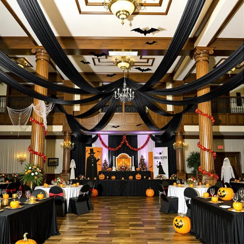 Miniatura 36 de 2 paneles de cortinas de techo beige de 5 x 30 pies para fiestas de boda – 30 pies extra largas de poliéster grueso sin arrugas, decoración