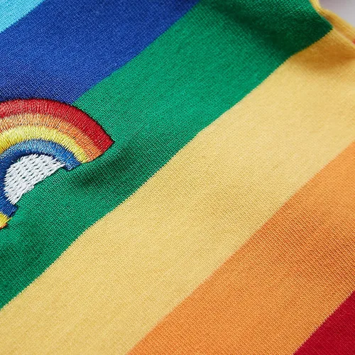 Miniatura 5 de Sooxiwood - Camiseta de manga corta para niño, diseño de rayas, multicolor