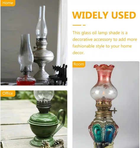Miniatura 9 de Zerodeko Cubiertas de lámpara de aceite, pantallas de lámpara de queroseno, pantallas de lámpara, chimenea, lámpara de queroseno, cubierta