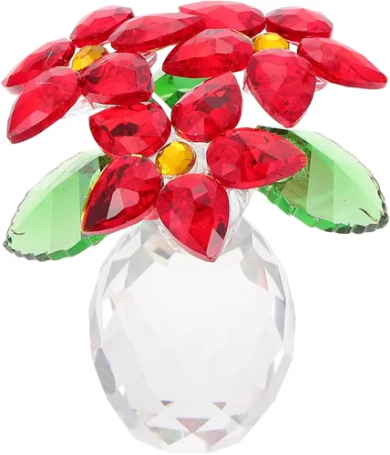 BESPORTBLE Adorno de florero pequeño en forma de piña, decoración de escritorio de cristal, 2.75 x 2.55 x 0.98 pulgadas, decoración creativa de