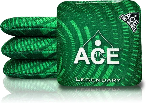 Miniatura 47 de Legendario Bolsos Cornhole ACE Pro + Kits PRO De doble lado, resbaladizos y pegajosos para todo clima Bolsa de descanso opcional y estuche