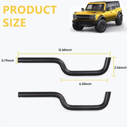 Miniatura 8 de sukemichi Asas de agarre para Bronco, asas de agarre delanteras y traseras de metal para Ford Bronco 2021 2022 2023 2024 2025 2026 Accesorios de 4