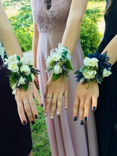 Miniatura 10 de Floral Supply Online - Pulsera brillante Slaplet. Pulseras florales de ramillete a presión para bodas, bailes, bailes o eventos., Plástico, No es