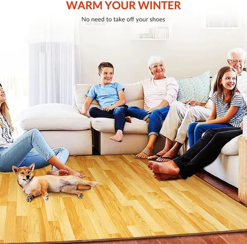 Miniatura 6 de Heated Floor Rug- Electric Heated Carpet Floor Heating Mats with 60 Levels Adjustable Thermostat, 12 Hour Timing,Infrared Radiant Electric Heated