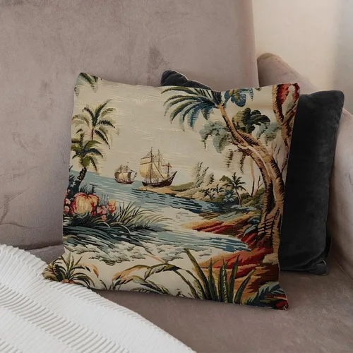 Miniatura 8 de Funda de almohada Moore Manor Antigua Chinoiserie Coral Peony Chic Asian Accent Funda de almohada Retro Decorativa Fundas de cojín Decoración