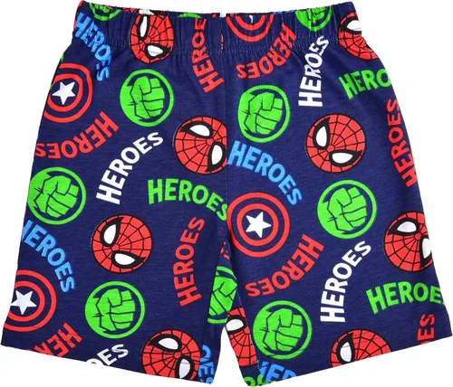 Miniatura 4 de Marvel Conjunto de camiseta y pantalones cortos de Avengers para niños pequeños y pequeños, azulgris o rojogris