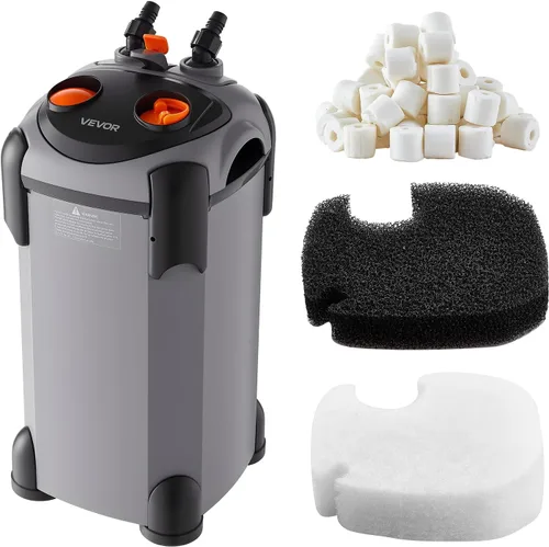 VEVOR Filtro de recipiente de 224.5 GPH, filtro externo de acuario de 3 etapas con potente bomba, máquina de limpieza de circulación de agua con