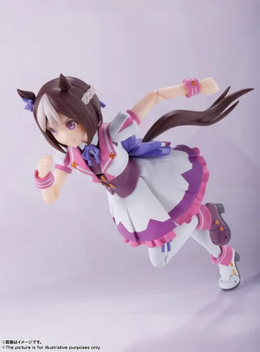 Miniatura 10 de BANDAI SPIRITS S.H. Figuarts Uma Musume Pretty Derby Special Week, aprox. 5.1 pulgadas (5.118 in), PVC y ABS, figura de acción prepintada