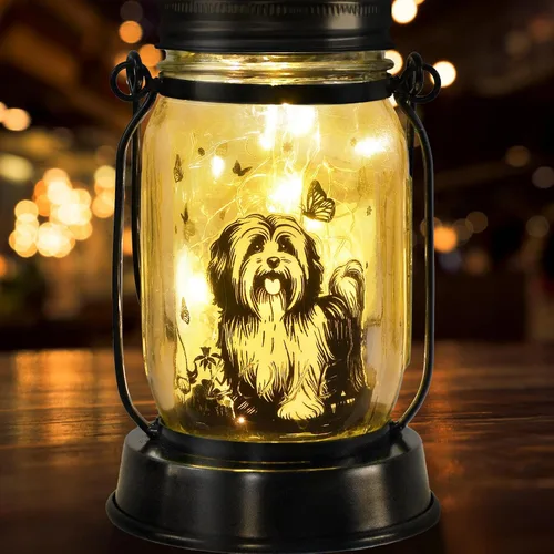 Miniatura 39 de Farol solar de Chihuahua, regalo para mujeres, hombres, mamá, cumpleaños, amantes de perro Chihuahua, luz conmemorativa pérdida de mascotas