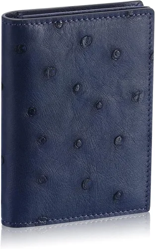 Miniatura 36 de Funda de piel para tarjetas de visita para hombres y mujeres, piel de becerro italiana Café
