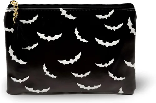 Miniatura 11 de Bonita bolsa pequeña de cosméticos, mini bolsa de maquillaje para mujeres y niñas, bolsa pequeña de aseo de viaje de cuero PU, organizador