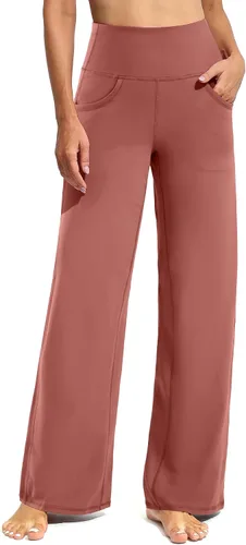 Promover Wide Leg Pants for Women Yoga Pants with Pockets Loose Lounge Sweatpants PetiteRegularTall
