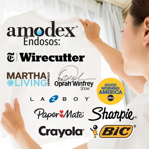 Miniatura 2 de Amodex Removedor de manchas y tinta para ropa, cuero y piel - Elimina tinta, esferográfica, rotulador, grasa y más, funciona en manchas incrustadas