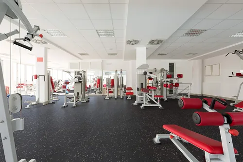 Miniatura 4 de Genaflex - Tapete de goma para suelo de gimnasio, 0.315 in de grosor, rollo protector comercial resistente para suelos de gimnasio