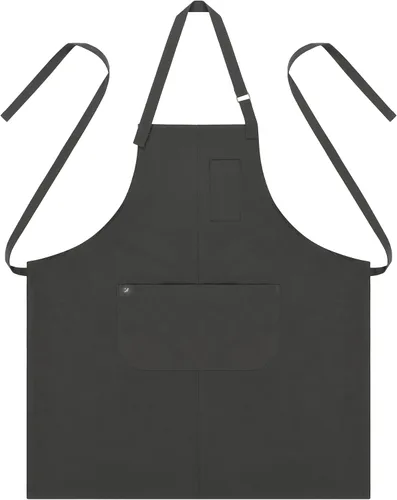 Miniatura 7 de a mont Delantales de chef para mujeres y hombres (protector seco estándar AA2095 y AA2095X) - Delantal con correa para el cuello con bolsillos de 33