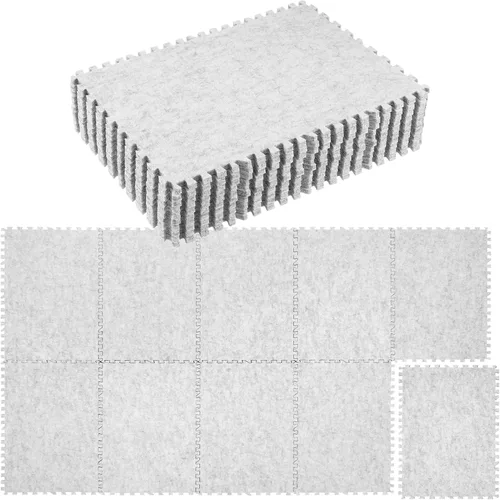 AIHSUMC Paquete de 10 alfombrillas de lana extra grandes, alfombrillas de planchado de fieltro grueso para acolchar y coser, juego de almohadillas