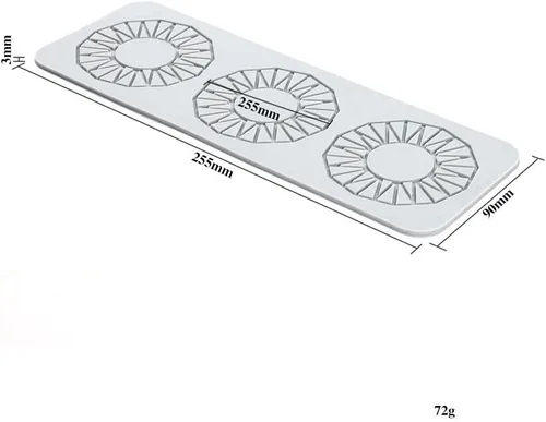 Miniatura 3 de TUKE Moldes de silicona con hojas 3D, para pastel de flores, fondant, hojas de abeja, moldes de pastelería, impresión de rosas, molde de encaje