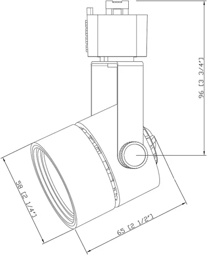 Miniatura 4 de CLOUDY BAY Cabezal de luz LED regulable de 8 W, CRI 90+ blanco cálido 3000 K, ángulo de inclinación ajustable, ángulo de inclinación ajustable