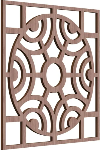 Miniatura 53 de Walton Paneles de pared decorativos de madera con calado, pequeños, 11 3/8 pulgadas de ancho x 11 3/8 pulgadas de alto x 1/4 pulgadas de alto, nogal