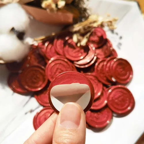 Miniatura 5 de Adhesivos de sello de cera personalizados, calcomanía autoadhesiva de sellado de sobre, decoración para regalo de Navidad, invitación de boda