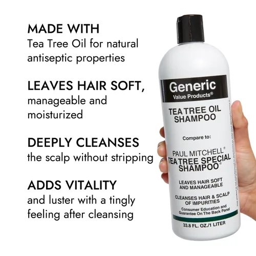 Miniatura 5 de Generic Value Products Champú de Aceite de Árbol de Té, Deja el Cabello Suave y Manejable, Deja el Cuero Cabelludo Limpio y Picoteante, Añade