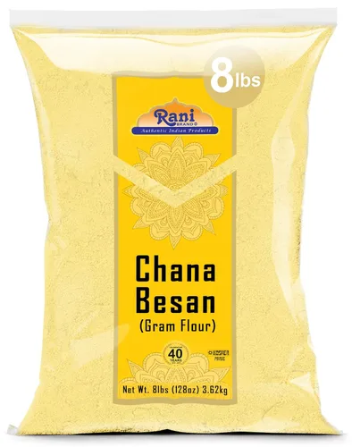 Miniatura 13 de Rani Chana Besan (harina de garbanzos, gramo) 400 onzas (25 libras) caja a granel de 25.0 lbs ~ Todo natural Vegano Apto para gluten Sin OMG