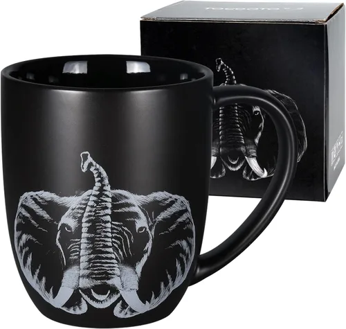 Miniatura 11 de Taza de café de cerámica con diseño de gato de 14 onzas, regalo para amantes de los gatos, regalos personalizados para inauguración de la casa