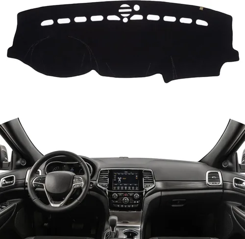 Miniatura 17 de TUCAREST Funda para salpicadero Compatible con Ch-Evy Silverado 1500/2500 HD/3500 HD 2019-2023, GM-C Sierra/HD 2500/ HD 3500 2019-2023, alfombrilla