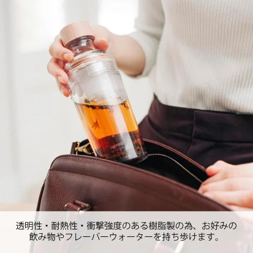 Miniatura 3 de Hario Botella portátil de té frío de 5.4 fl oz, verde ahumado