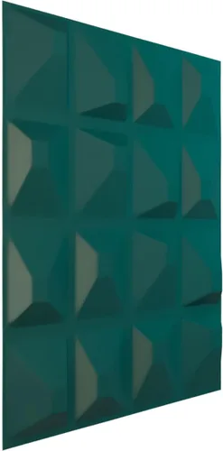 Miniatura 2 de Ekena Millwork 19 5/8 pulgadas de ancho x 19 5/8 pulgadas de alto, Tristan EnduraWall decorativo 3D, laguna satinada (cubre 2.67 pies cuadrados).