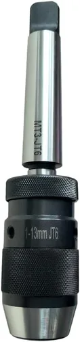 Miniatura 8 de Portabrocas sin llave MT2 Morse cónico, 1/32"-1/2" (0.039 in-0.512 in) para taladros portátiles, taladros de banco, fresadoras, tornos, etc.