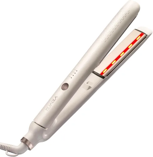 TSUYAGLA Plancha alisadora de pelo 2 en 1 de doble voltaje, plancha plana y rizadora, alisadora para todo tipo de cabello, iones infrarrojos y
