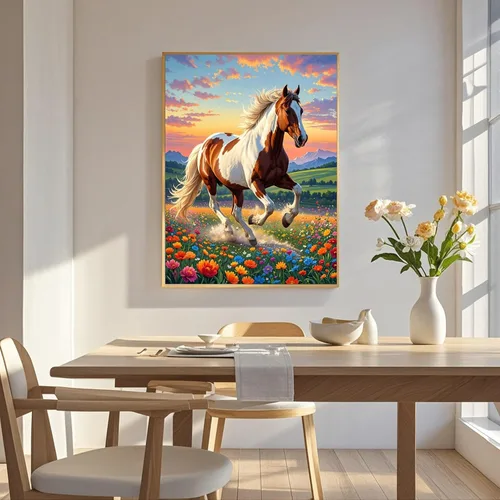 Miniatura 3 de TINDAY Kit de pintura por números de caballo por números, para adultos, pintura por números, kits de pintura para adultos, lienzo para adultos