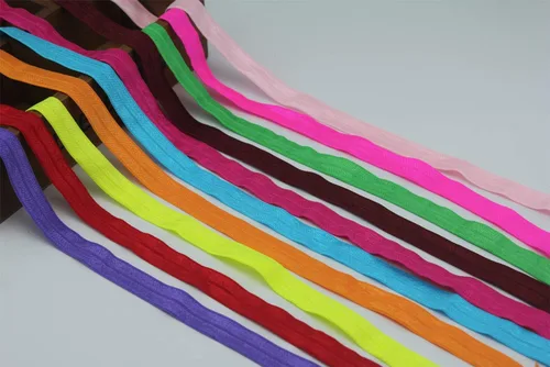 Miniatura 4 de Cinta elástica plegable de 10 yardas, cinta elástica trenzada para cintas para el cabello, disponible en varios colores (gris, 5/8 pulgadas)