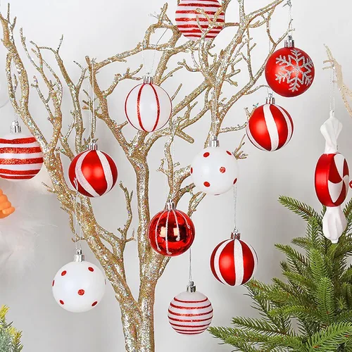 Miniatura 4 de JUNEBRUSHS 600 piezas Ganchos de adorno de Navidad, colgadores de adorno con cuerda de adorno a presión para árbol de Navidad, decoraciones de Plata