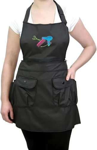 Miniatura 13 de CHARLENE Courtney Convertible Zip Delantal #9044 Frambuesa/Negro