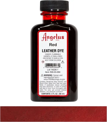 Miniatura 2 de Tinta para teñir cuero con aplicador (3 onzas), 3 onzas, Rojo