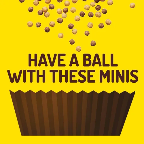 Miniatura 3 de Reese's Puffs Minis - Cereal para desayuno, cereal de mantequilla de maní y chocolate, tamaño familiar, 19.8 onzas