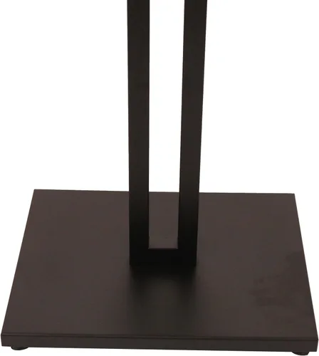 Miniatura 8 de SSWBasics Perchero de ropa ajustable de 2 vías negro con brazos rectos y detalles cromados, ajustable de 48 a 72 pulgadas, ideal para tiendas