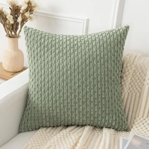 Miniatura 19 de UGASA - Funda de almohada decorativa de pana suave de otoño de 12 x 20 pulgadas, diseño bohemio a rayas, oblonga, para sofá, sala de estar, cama