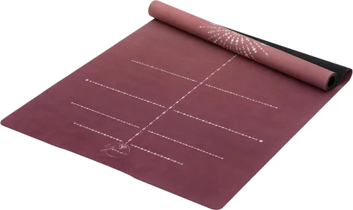 Yvonne Solstice Harmony - Alfombrilla de yoga de viaje, ultra fina, 1/16 de pulgada, ligera, plegable y antideslizante para viajes y hogar, goma